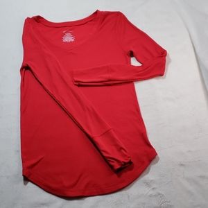 Last Chance - Bundle and Save - Lightweight Red Long Sleeve Top